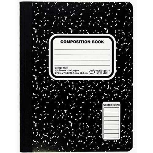 Composition Book (Wide Rule Use Up To 3rd Grade)